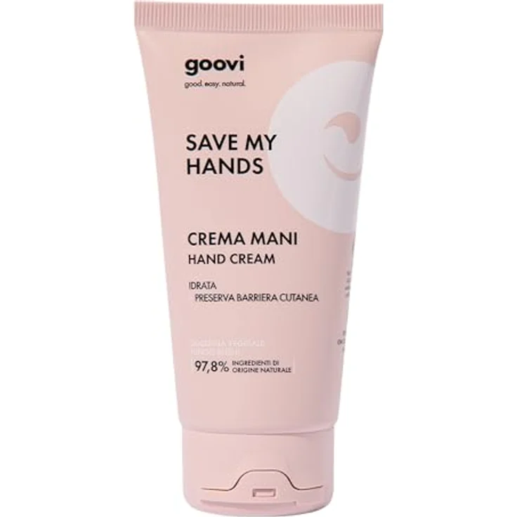 GOOVI Save My Hands Hand Cream, schützende und pflegende Feuchtigkeitspflege mit pflanzlichem Glyzerin, 50ml – Bild 1