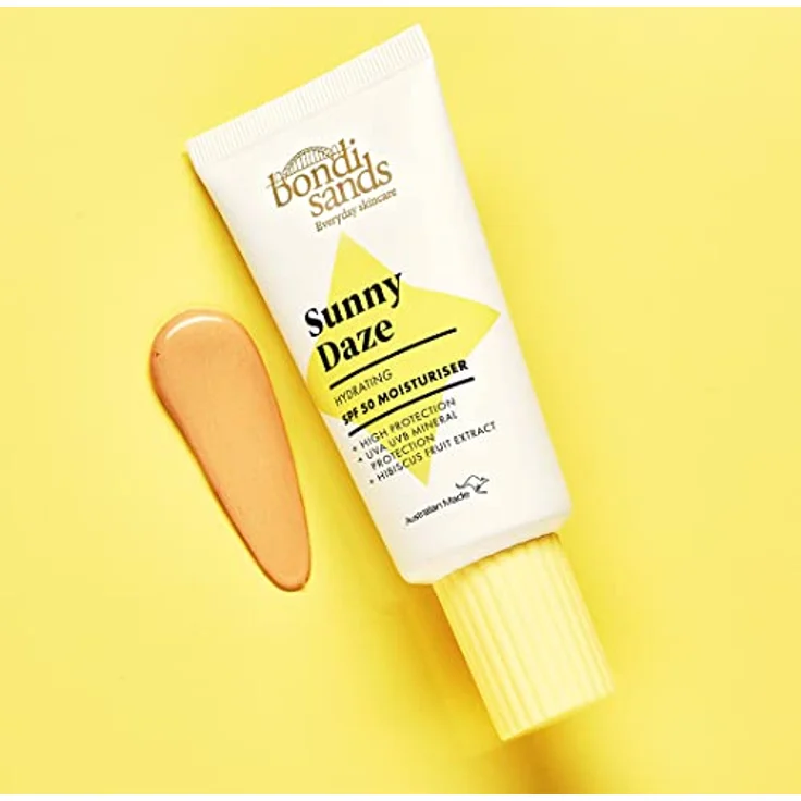 Bondi Sands - Sunny Daze SPF 50 Moisturiser - Mineralische Sonnencreme fürs Gesicht, physikalischer Sonnenschutz mit LSF 50, für empfindliche Haut, feuchtigkeitsspendend, 50g – Bild 5