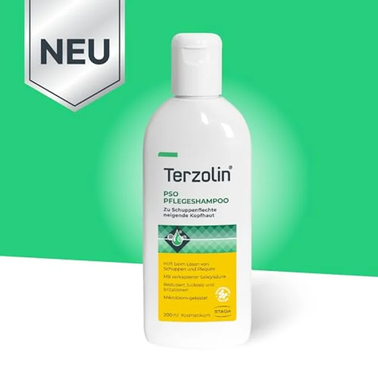 TERZOLIN Terzolin® Sanftes PSO Pflegeshampoo für Schuppenflechte, 200ml – reduziert Juckreiz, ohne Duftstoffe und Parabene – Bild 3
