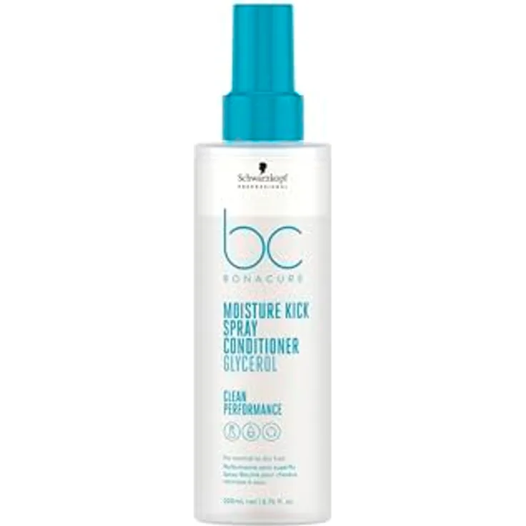 Schwarzkopf Professional bonacure moisture kick spray acondicionador glycerol 200 ml, feuchtigkeitsspendender Conditioner