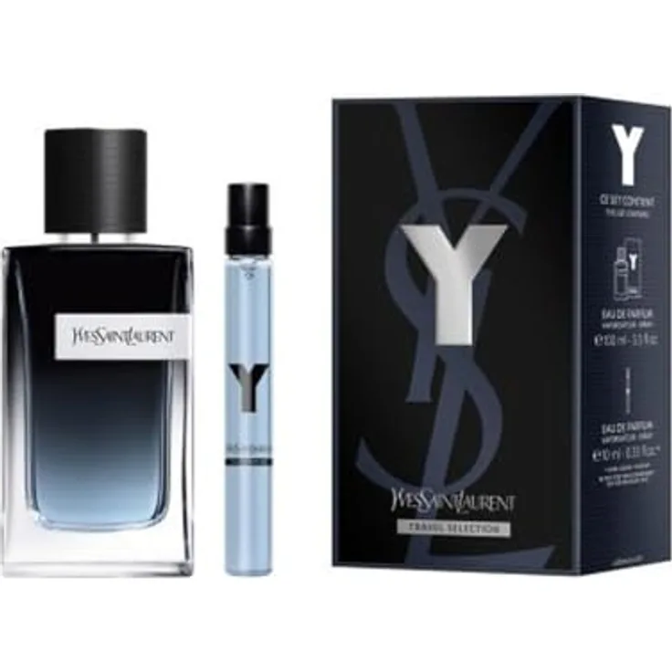 Yves Saint Laurent Y Set: EDP Spray 100ml + EDP 10ml, Herren-Duftset mit Aldehyden, Ingwer und Grapefruit