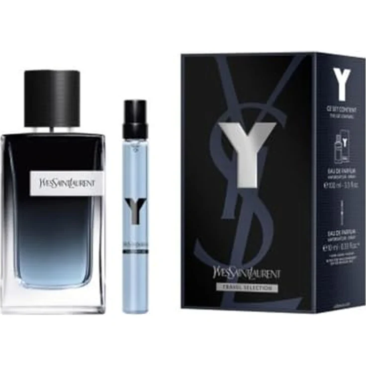 Yves Saint Laurent Y Set: EDP Spray 100ml + EDP 10ml, Herren-Duftset mit Aldehyden, Ingwer und Grapefruit
