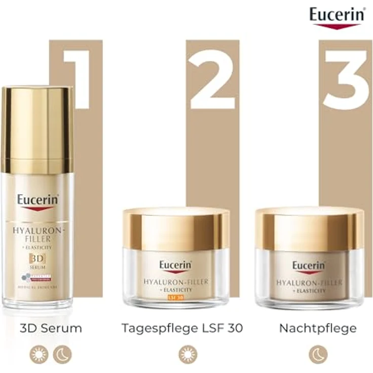 Eucerin Hyaluron Filler Elasticity Day Creme LSF 30 - 50 ml mit pflegender Wirkung für alle Hauttypen – Bild 10