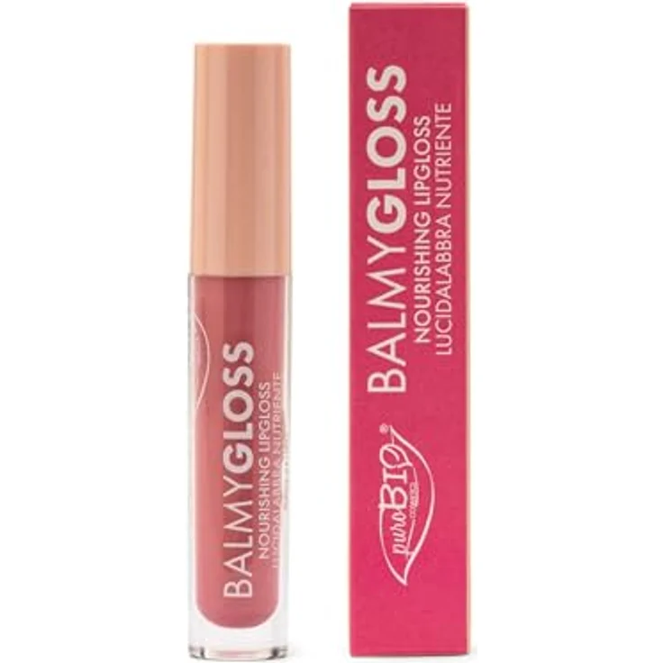 puroBIO Cosmetics BalmyGloss Pflegender Lipgloss, mattierende und feuchtigkeitsspendende Formel, Farbton 04 Baby Pink, 4.2 g – Bild 2