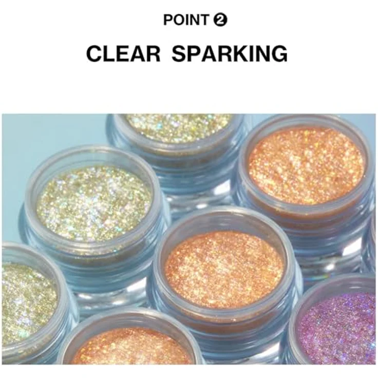 Unleashia Get Loose Glitter Gel, Glitzer für Gesicht, Körper und Haare, Farbton N°1 Aurora Catcher, holografischer Effekt, 4 g – Bild 5