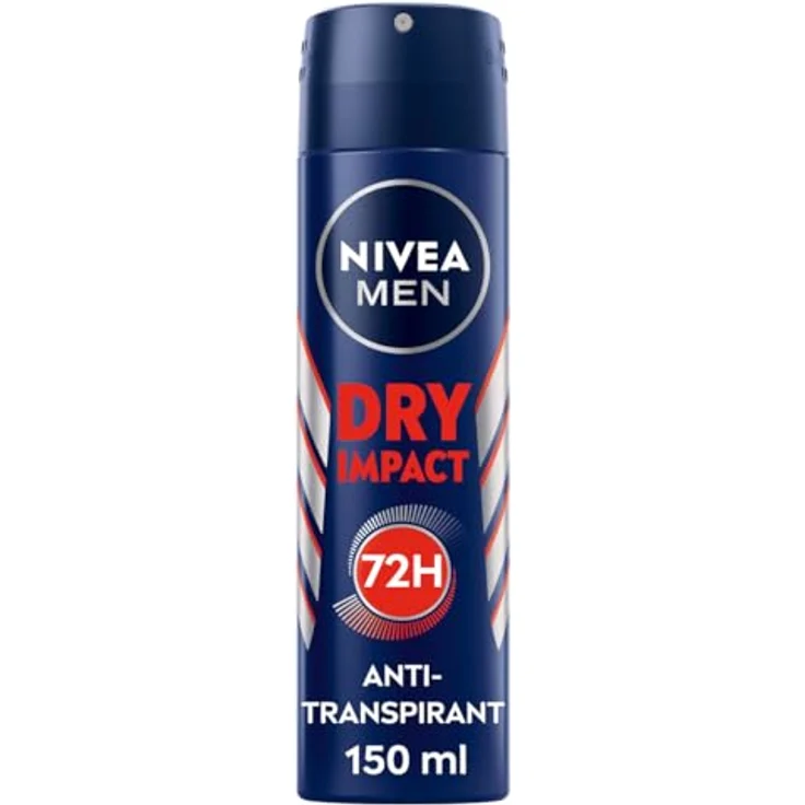 Nivea Men Dry Impact Deo Spray, 72h Antitranspirant ohne Alkohol, frischer maskuliner Duft (150 ml) – Bild 1