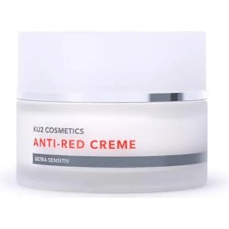 KU2 Cosmetics Anti-Red Ultra Sensitiv Creme, Beruhigende Gesichtspflege gegen Rötungen & Irritationen, stärkt Hautschutzbarriere, 50 mL, Made in Germany