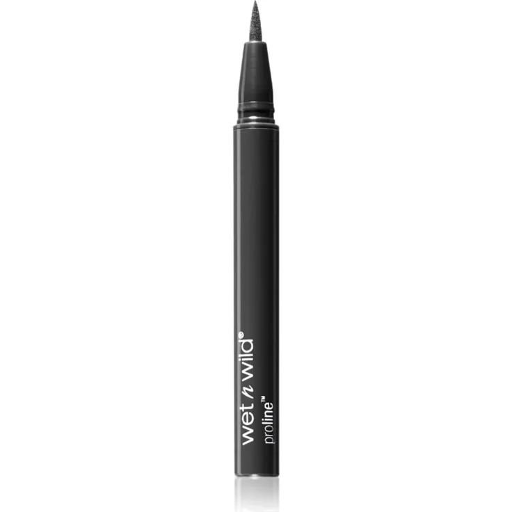 Wet n Wild ProLine Filzstift-Eyeliner, präziser Liquid Eyliner in Schwarz, 0.5 g mit intensiver Farbe und einfachem Applikator