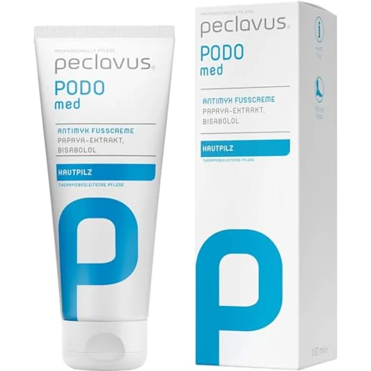 Peclavus PODOmed AntiMYX Fußcreme, 100 ml für wirksame Fußpflege gegen Mykosen