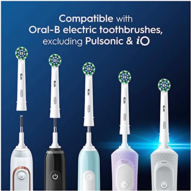 Braun Oral-B Pro CrossAction Aufsteckbürsten, 10 Stück Ersatzbürsten, klinisch bestätigt 10x bessere Plaqueentfernung, Farbe: Weiß – Bild 8