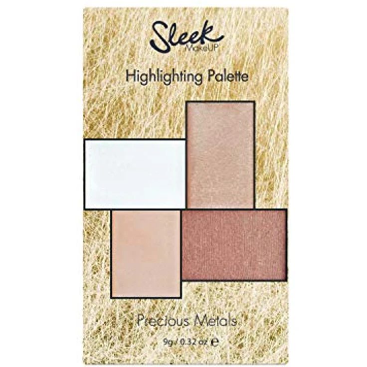Sleek MakeUP Precious Metals Highlighting Palette 9 g, für einen strahlenden Teint – Bild 3