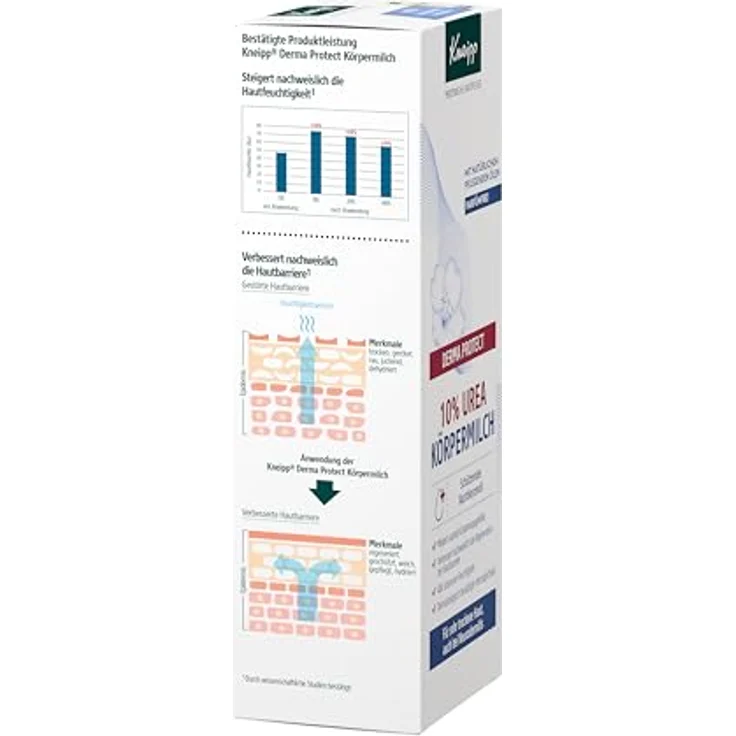 Kneipp DERMA PROTECT 10% UREA Körpermilch, parfümfrei, für sehr trockene Haut, auch bei Neurodermitis, 200ml, mit Nachtkerzenöl und Vitamin E – Bild 5