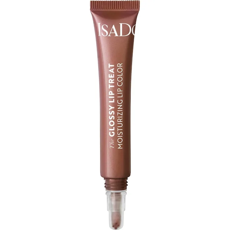 IsaDora Glossy Lip Treat 52 Honey Sunset, Lippenpflege mit Glow-Effekt, 13 ml, Farbe: Chocolate Ice