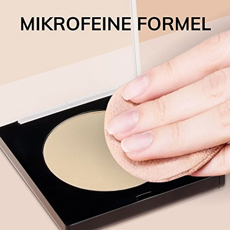 Manhattan Cosmetics Soft Compact Powder Helles Kompakt Puder Mit Puderquaste für einen matten und ebenmäßigen Teint Farbe Vanille 9 g – Bild 3