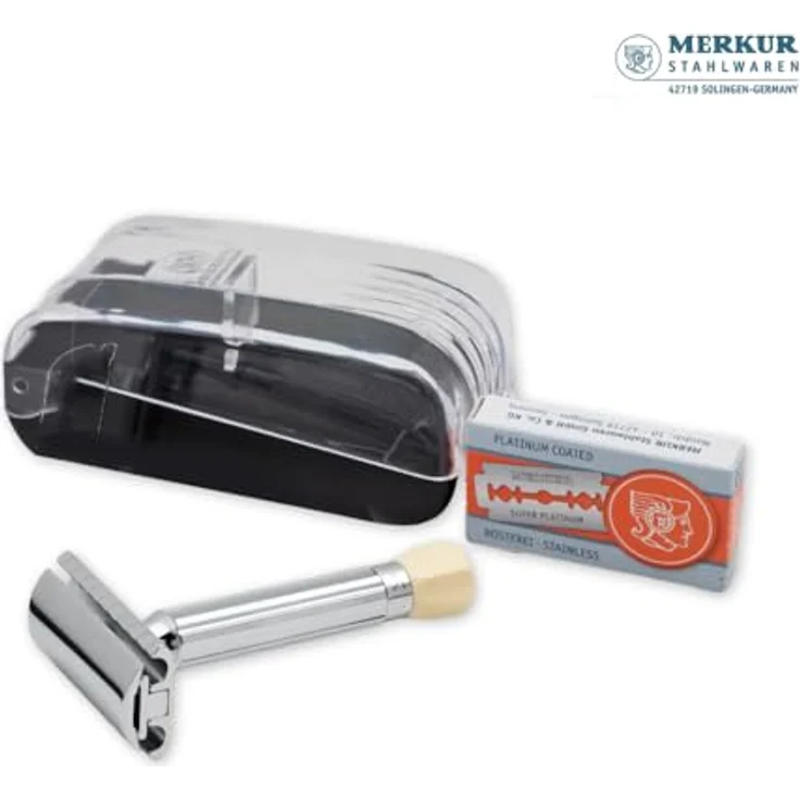 Merkur Rasierer, verchromt, in Schatulle – Bild 3