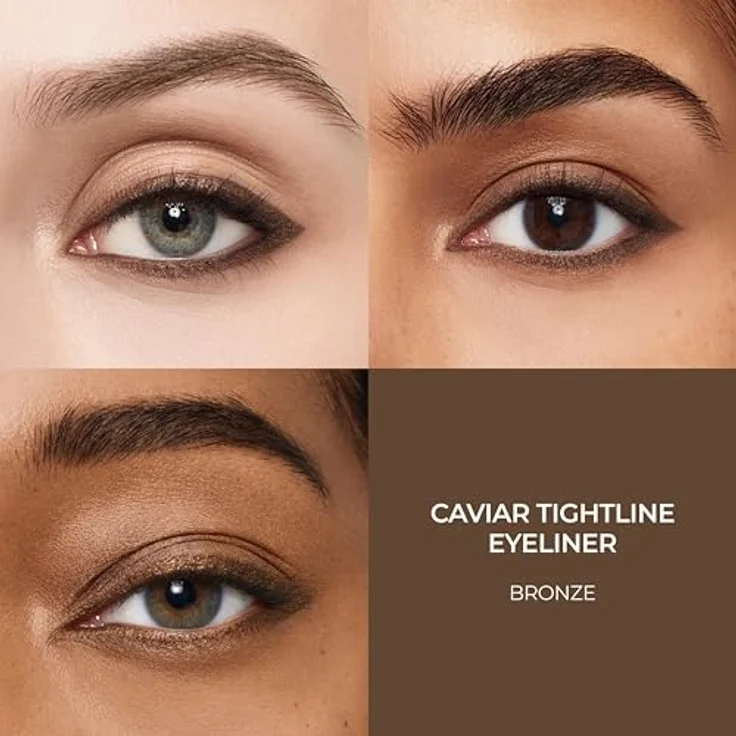 Laura Mercier Caviar Tightline Eyeliner - Wasserfester, langanhaltender, feuchtigkeitsspendender Eyeliner in Bronze für Tightline und Wimpernkranz, 1.2g – Bild 3