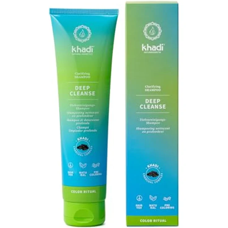 Khadi DEEP CLEANSE Ayurvedisches Clarifying Shampoo I 150ml I Intensiv klärende Tiefenreinigung von Haar & Kopfhaut I 100% natürlich, silikon- & sulfat-frei I Zertifizierte Naturkosmetik – Bild 1