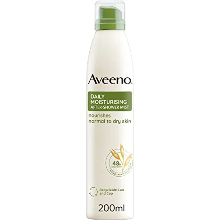 Johnson & Johnson Aveeno Daily After Shower Mist, leichte Bodylotion mit schneller Absorption, 200 ml