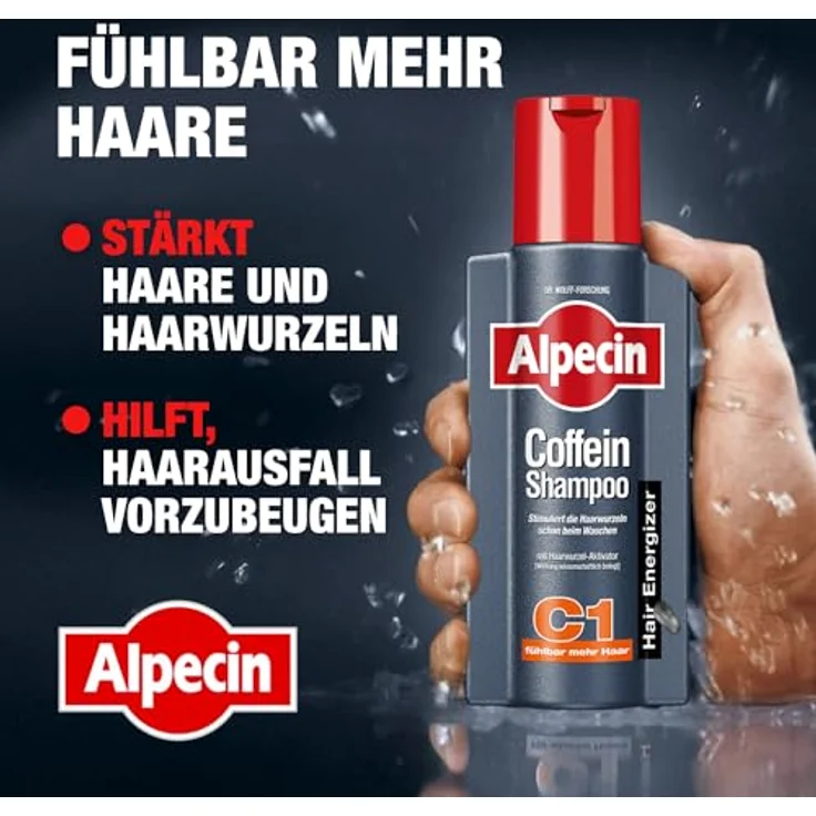 Alpecin C1 Coffein Shampoo 375 ml – Bild 2