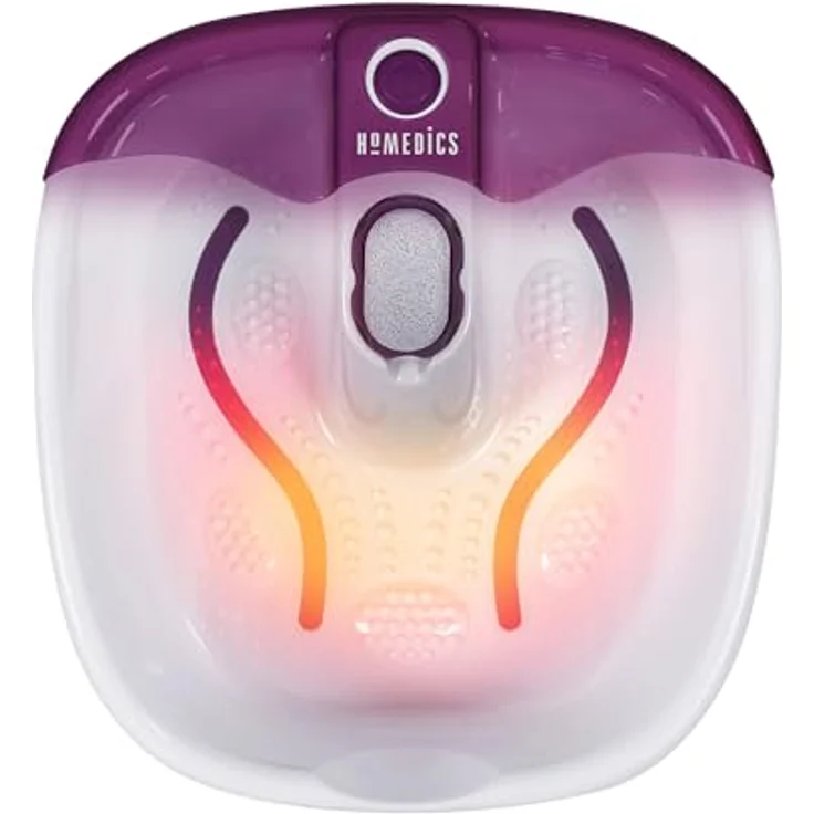 HoMedics Fuß-Spa und Massagegerät mit Warmhaltefunktion, Fußsprudelbad mit beruhigender Fußmassage, Extra viele Luftblasen, Pediküre Bimsstein, Durchblutungsfördernd – Bild 2