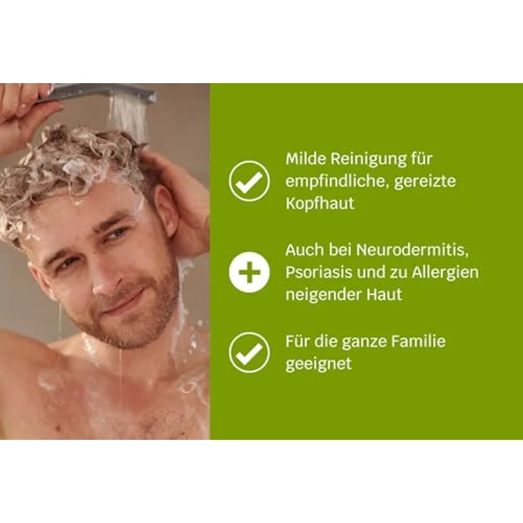 SIRIDERMA Pflege-Shampoo | Ohne Parabene & Silikone | Basisch I Bei trockener Kopfhaut, Schuppenflechte und Neurodermitis (leicht duftend, 250 ml) – Bild 4