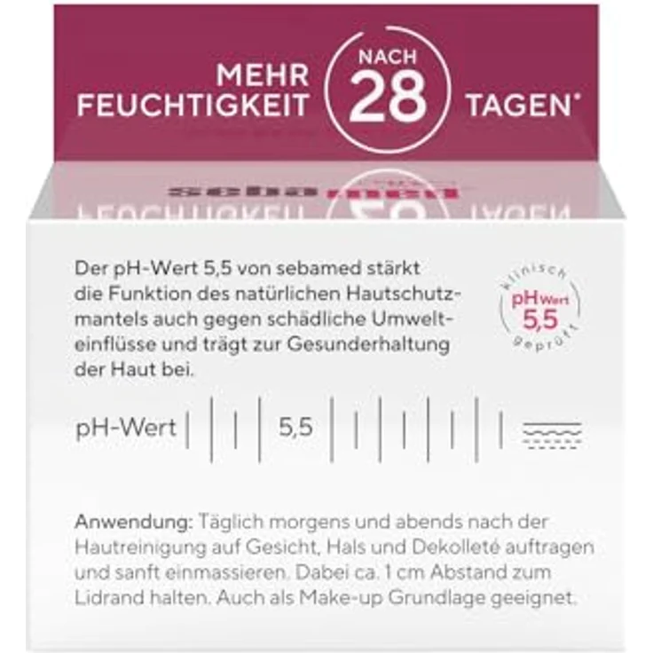 Sebamed Anti-Aging Aufbau-Creme für Männer und Frauen, Tagescreme, Anti-Falten-Creme, mindert Faltentiefe, Q10 und Hyaluron Komplex, 50 ml – Bild 3