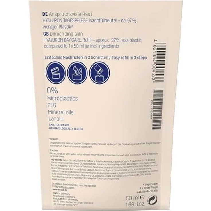 Eubos ANTI-AGE Hyaluron Repair Filler Day Nf.Btl. 50 ml Gesichtscreme - PZN-17590804 – Bild 2