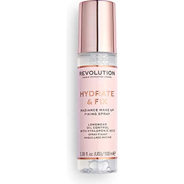 Revolution Hydrate & Fix Fixing Spray, Make-up Fixierpuder 100 ml für einen langanhaltenden Teint