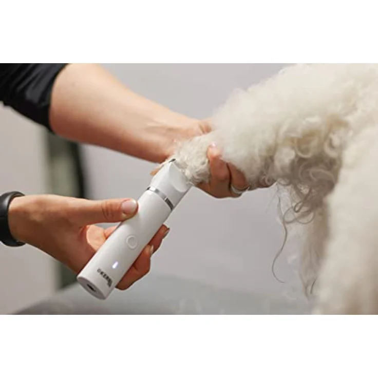 Kerbl Akku-Multitrimmer 4in1 für Hunde, Katzen und Kleintiere, 600 mAh, inkl. Schleifsteinaufsatz und Keramikklingen – Bild 9