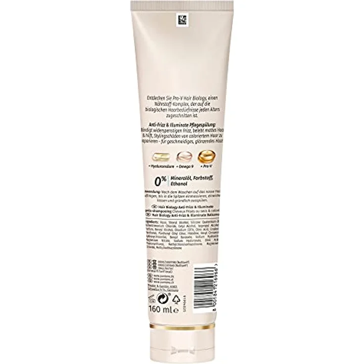 Hair Biology Pflegespülung Anti-Frizz & Illuminate, 160 ml - für glattes und strahlendes Haar – Bild 5