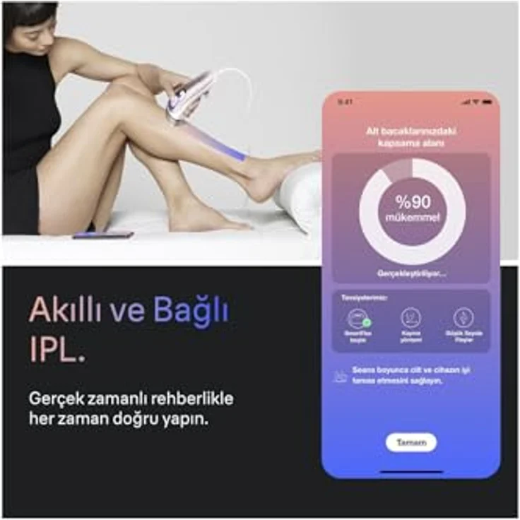 Braun Smart IPL Skin i·expert PL7432, intelligenter IPL-Haarentferner für Körper, Gesicht, Bikini- und Achselbereich, schmerzfreie Haarentfernung, mehrere Intensitätsstufen, App-kompatibel – Bild 4