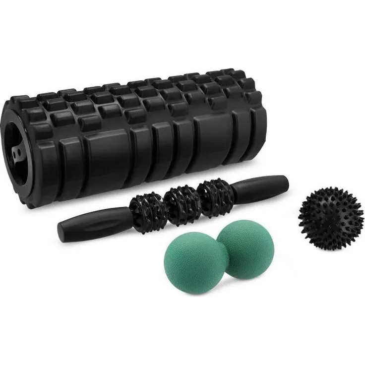 Spokey Mixroll Set, Massagegerät mit Massagerolle und Zubehör, vielseitig einsetzbar