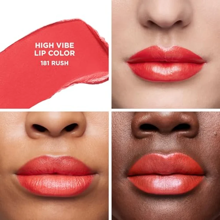 Laura Mercier High Vibe Lip Colour, Lippenstift mit lebendiger Farbe und 6 Stunden Halt, 2 g – Bild 3