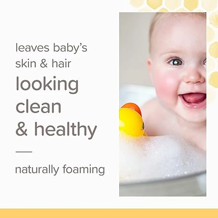 Burt's Bees Baby Shampoo & Waschgel Original Parfümfreie sanfte Babyseife 235 ml – Bild 4