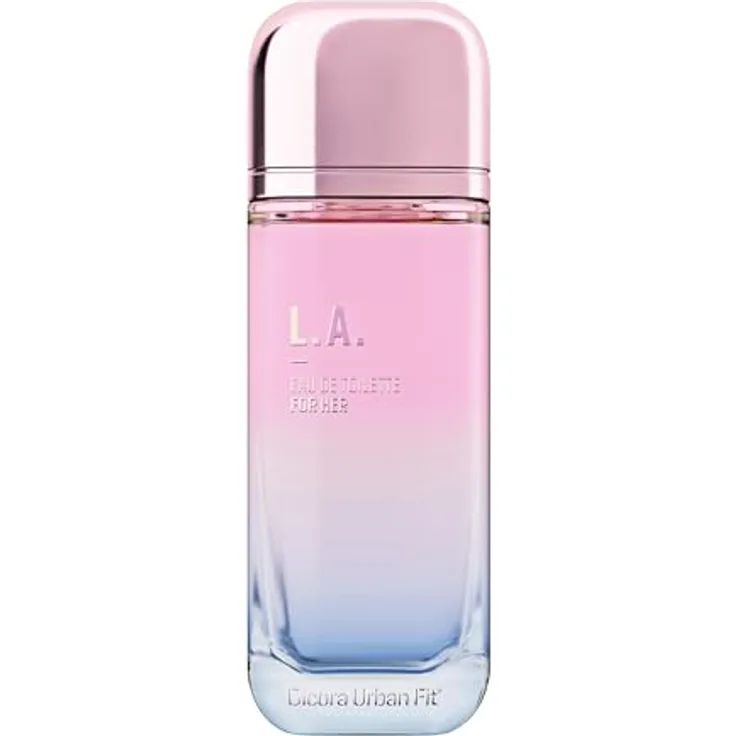 Dicora Urban Fit L.A. FOR HER, Eau de Toilette für Damen, fruchtiger und blumiger Duft mit Himbeere, Rose und Litschi, 150 ml