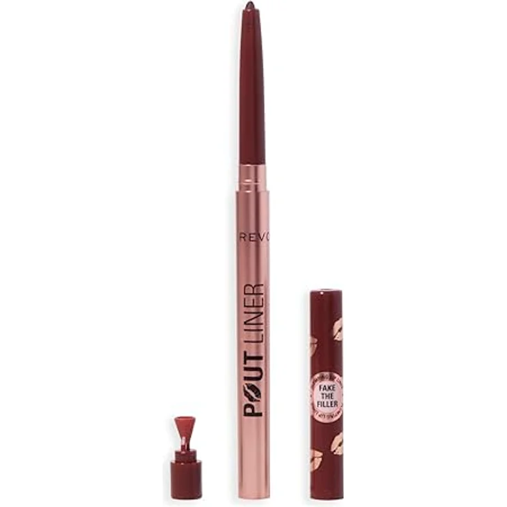 Revolution Pout Bomb Plumping Lip Liner, aufpolsternder Lipliner in Cookie Warm Brown, 0,2 g – Bild 1