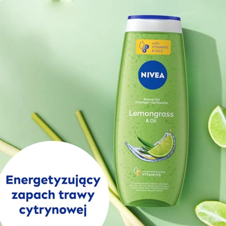 Nivea Lemongrass & Oil Erfrischendes Duschgel mit Ölperlen 500 ml – Bild 3
