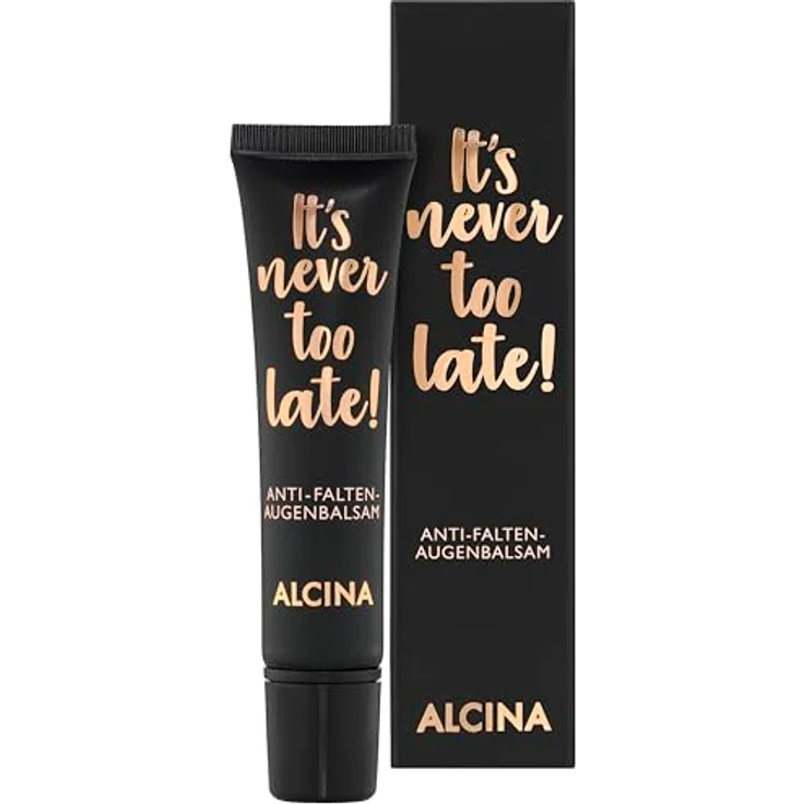 Alcina It’s never too late Anti-Falten-Augenbalsam - Intensiv feuchtigkeitsspendende Augencreme, 15 ml - Mildert Falten und pflegt nachhaltig – Bild 1