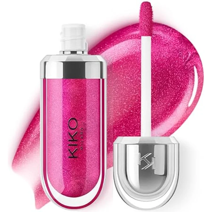 KIKO Milano 3D Hydra Lipgloss, hydratierendes Lipgloss mit hochglänzendem Finish, Farbton 23 Magenta, 6.5 ml – Bild 1