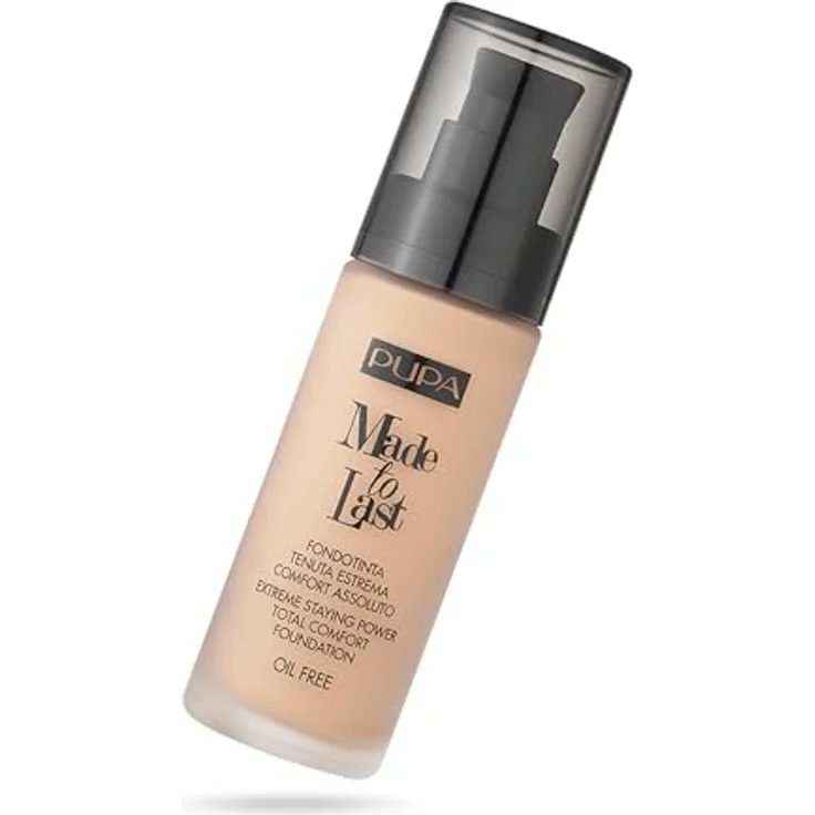 PUPA Milano Made to Last Flüssig Make-up, 30 ml, langlebig, Farbton 060 GOLDEN BEIGE, deckt Hautunregelmäßigkeiten ab – Bild 1