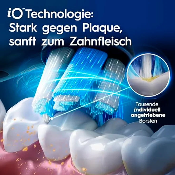 Oral-B iO Series 9 Plus Edition Doppelpack Elektrische Zahnbürste mit 7 Putzmodi, 4 Aufsteckbürsten, Lade-Reiseetui, designed by Braun, black onyx/rose quartz – Bild 14