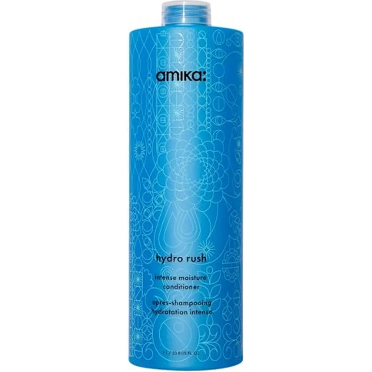Amika Hydro Rush Intense Moisture Conditioner, intensiv feuchtigkeitsspendender Conditioner mit Hyaluronsäure und Squalan, 300 ml – Bild 1