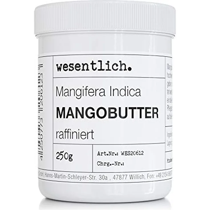 Mangobutter von wesentlich. 250g - 100% rein, vegan und ohne Zusatzstoffe