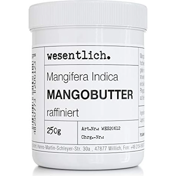 Mangobutter von wesentlich. 250g - 100% rein, vegan und ohne Zusatzstoffe – Bild 1