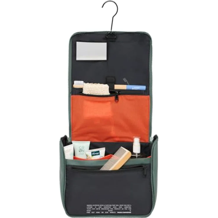 Vaude Banaba Kulturbeutel, 26 cm, in Agave, aus 100% Polyurethan, ideal für unterwegs – Bild 5
