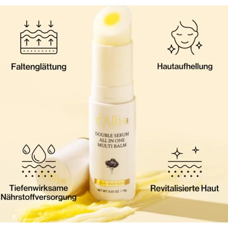 d'Alba White Truffle Double Serum All In One Multi Balm, Intensives Gesichtsserum gegen Hautalterung, 10 g – Bild 5