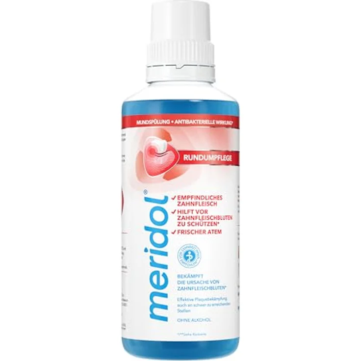 Meridol Rundumpflege Mundspülung, 400ml für umfassende Mundhygiene – Bild 2