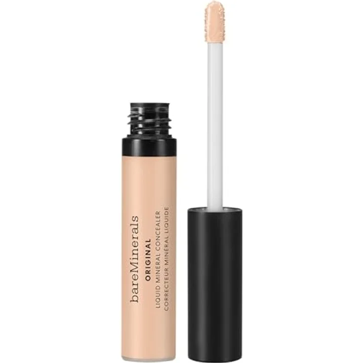 bareMinerals Original Liquid Mineral Concealer, 6 ml, feuchtigkeitsspendend, mit mineralbeschichteten Perlen für einen wachen Blick – Bild 1