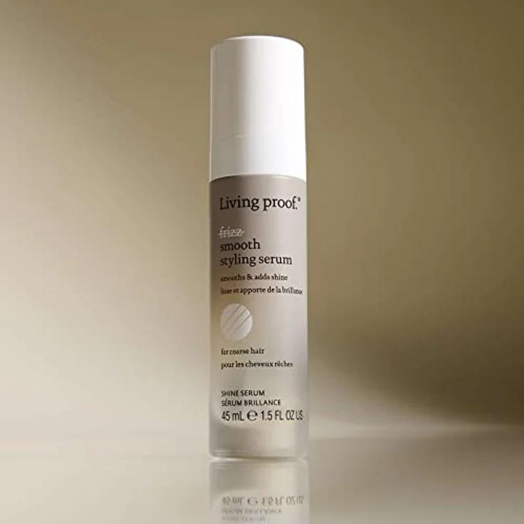 Living Proof No Frizz Smooth Styling Serum | Anti-Frizz, glättet, sorgt für Glanz | 45ml, silikonfrei, für dickes oder krauses Haar | Cruelty free, ohne Parabene, Sulfate – Bild 5