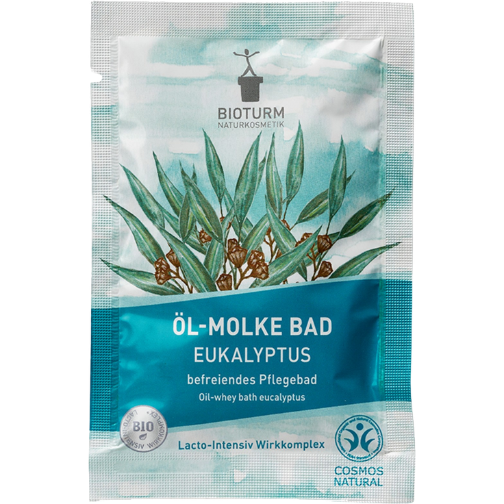 BIOTURM Öl-Molke Bad Eukalyptus, Badezusatz mit Kiefern- & Fichtennadelöl, 30 ml, rückfettend und hautpflegend